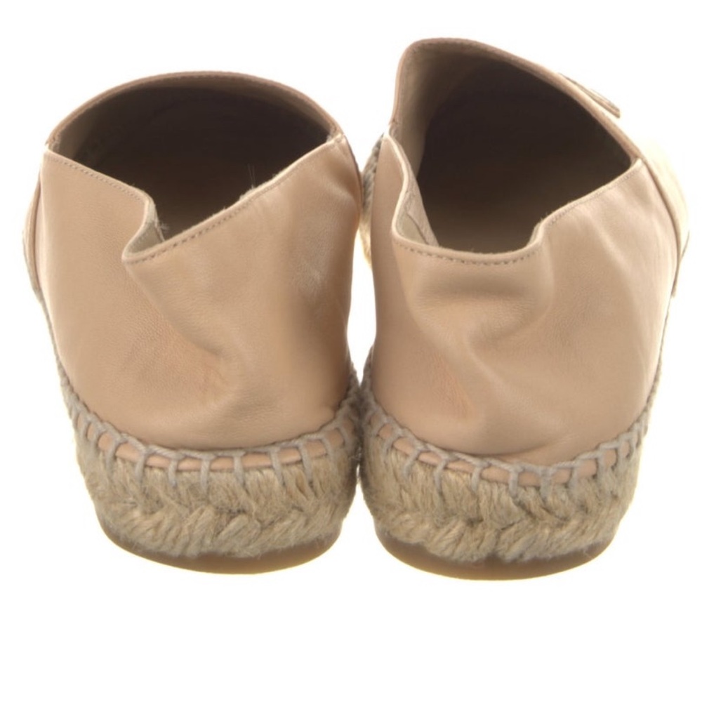 Chanel Interlocking Cc Leather Espadrilles Nude &… - image 2